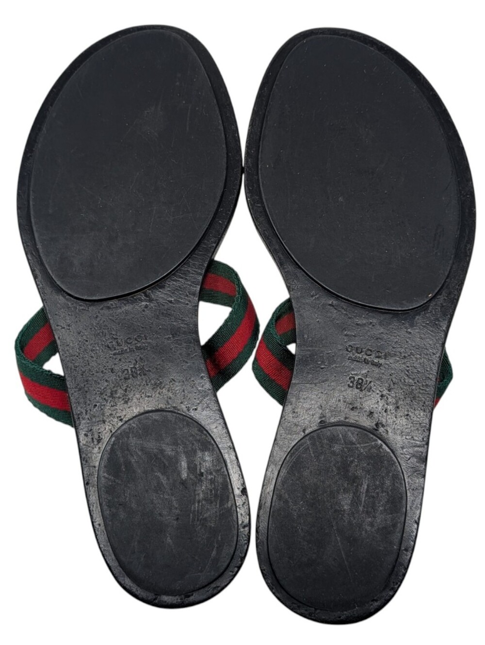 Gucci Black Lifford Web Interlocking G GG Thong Flip Flop Sandals Size EU 38.5 - Picture 12 of 12